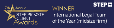 Boodle Hatfield has been awarded 'International Legal Team of the Year (midsize firm)' at the annual Society of Trust and Estate Practitioners (STEP) Awards 2022. 